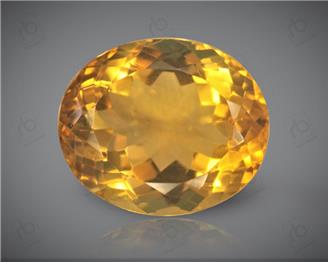 Yellow Citrine Natural Certified  9.25CTS-8428